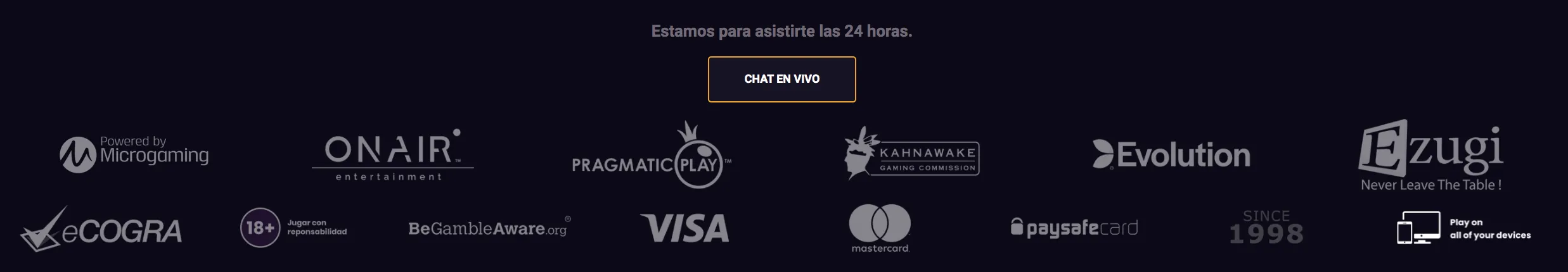Mastercard método de pago casinos