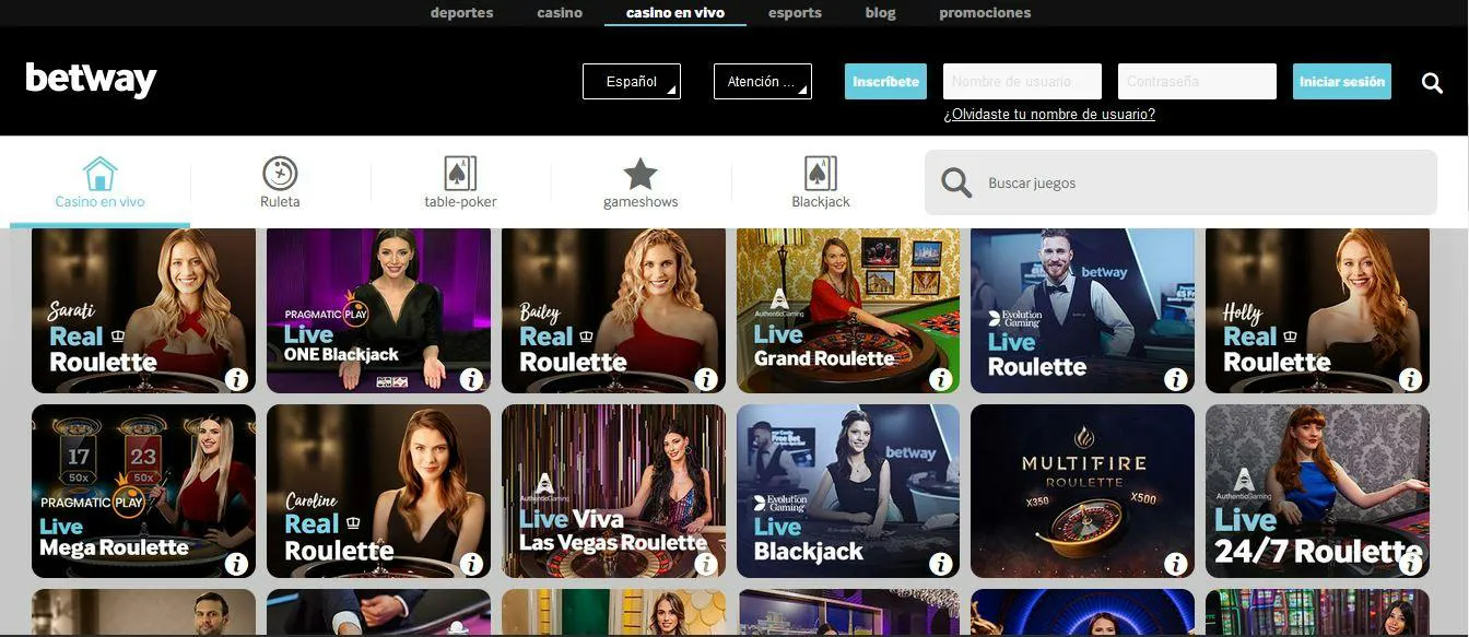 Betway en Vivo