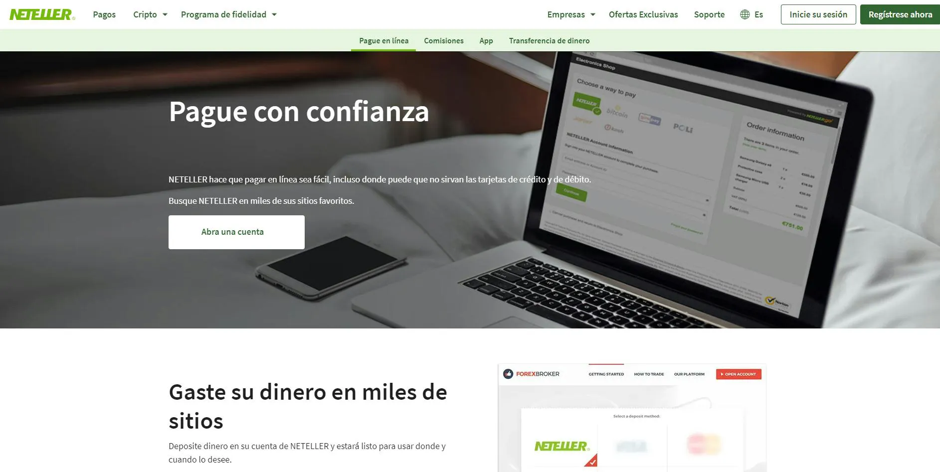 Neteller - Pague en línea
