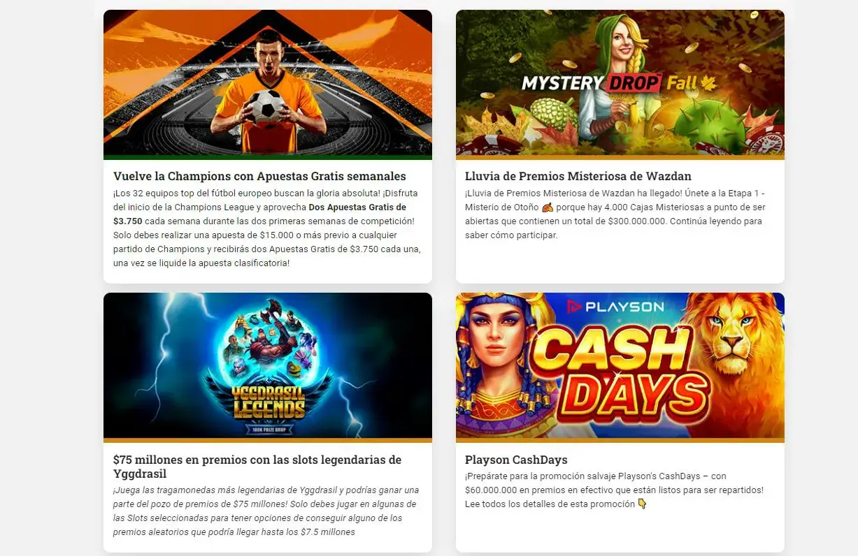 Promociones de casino