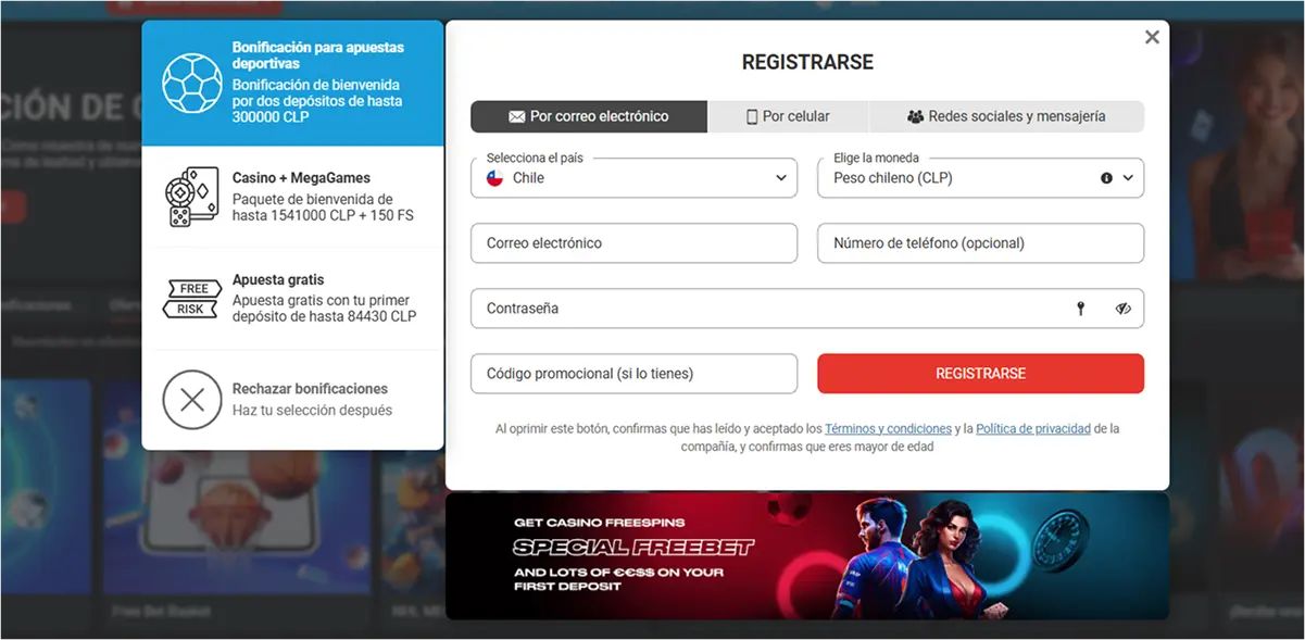 Registro y acceso en Megapari casino online