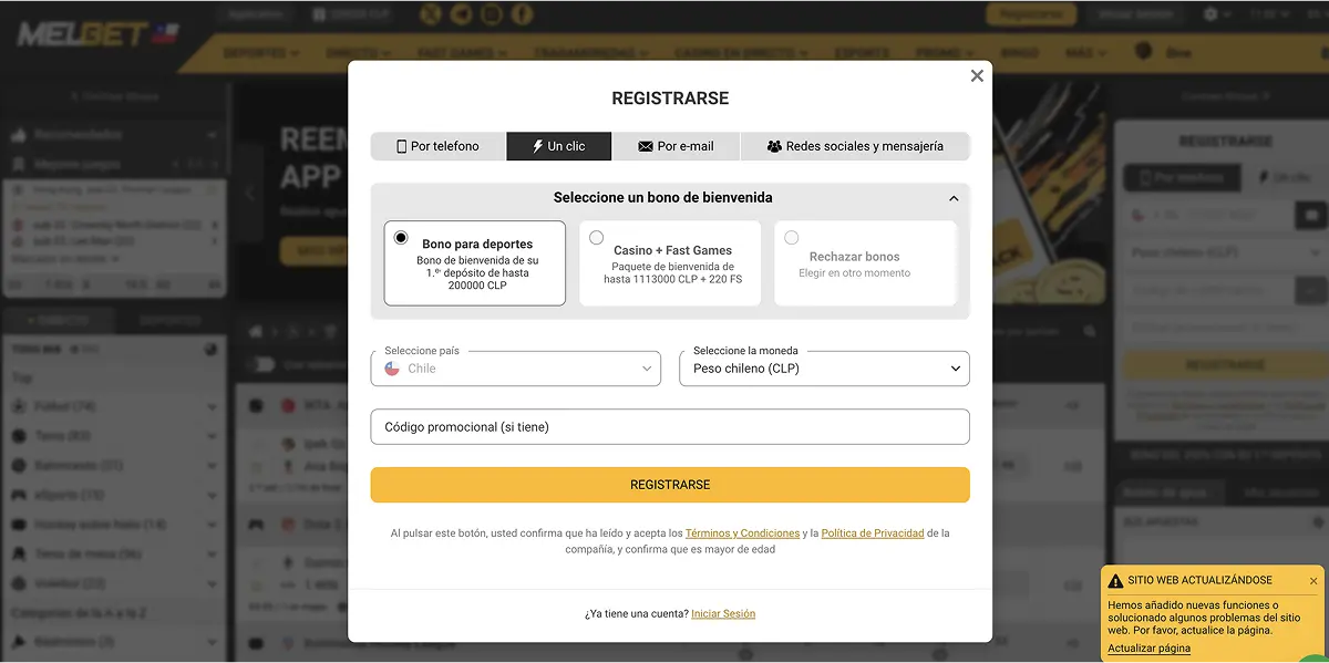 Guía de registro y acceso en Melbet Chile: así comienzas a jugar