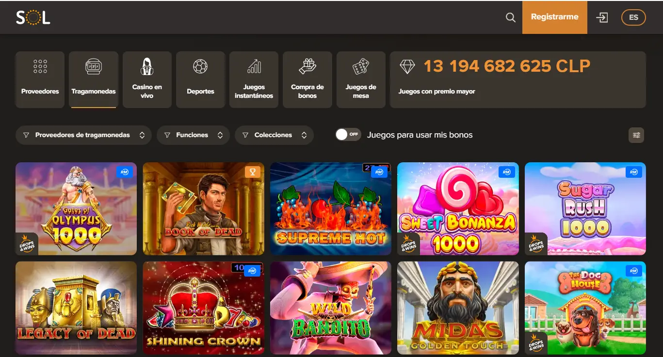 Sol casino: juegos, tragamonedas y apuestas deportivas